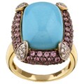 Encore by Le Vian 14k Gold Turquoise and Sapphire Ring