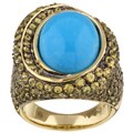 Encore by Le Vian 14k Gold Turquoise Sapphire Ring