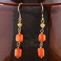Goldfill Ocean Pebbles Coral Earrings (USA)
