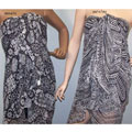 Symphony Designs Black and White Beach Wrap (Set of 2)