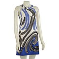 Becky & Max Wave Print Cleopatra Neck Sundress