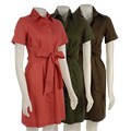 Becky & Max Women's Front Tie Shirtdress