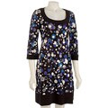 Tiana B. Women's Block Print Jersey Dress