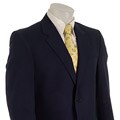 Adolfo Men's Navy Seersucker Blazer