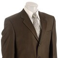 Adolfo Men's Brown Wool Suit