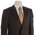 Adolfo Men's Charcoal Stripe Wool Suit