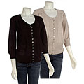 French Dressing Women's 3/4-sleeve Cardigan