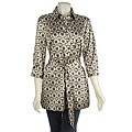 French Dressing Printed Collared Tunic with Tie Belt