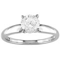 14k White Gold 1ct TDW Diamond Solitaire Ring (H-I, I1-I2)