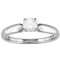 14k White Gold 1/2ct TDW Diamond Solitaire Ring (H-I, I1-I2)