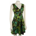 Nice Wear Women's Printed Sleeveless Flare Dress