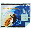 Surf's Up Teal Blue Travel Blankets (Set of 2)