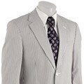 Haspel Men's Blue/ White 2-piece Seersucker Suit