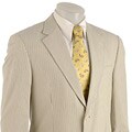 Haspel Men's Blue/ Cream Seersucker 2-button Suit