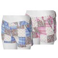 Ci Sono Junior's Mid-thigh Quilted Pattern Shorts