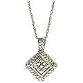 Maddy Emerson Sterling Silver Geometrica Diamond Necklace