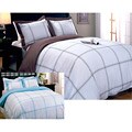 330 Thread Count Hotel Grand Collection Plaid Duvet Cover Set