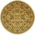 Hand-knotted Heritage Beige/ Ivory Rug (10' Round)