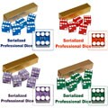 Five Numbered Serialized 19 mm Casino Craps Dice