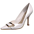 BCBGirls Women's 'Kosty' White Leather Pumps