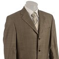 Joseph Abboud Men's Tan Windowpane Wool Suit