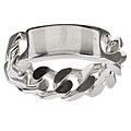 Elsa M Sterling Silver ID Link Ring