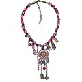 Handmade Eclectic Heart Charm Necklace (India)