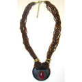 Handmade Centered Circle Necklace (India)