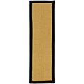 Sisal Natural Fiber Sea Grass Beige Rug (2'6 x 8')