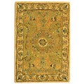 Antique Hand-spun Wool Zeigler Ivory Rug (2' x 3')