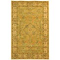 Antique Hand-spun Wool Zeigler Ivory Rug (5' x 8')