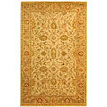 Hand-spun Antique Wool Kashan Ivory/ Beige Rug (3' x 5')