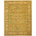 Antique Hand-spun Wool Zeigler Ivory Rug (8'3 x 11')