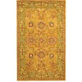 Antique Wool Isfan Gold Rug (3' x 5')