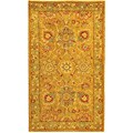 Antique Wool Isfan Gold Rug (2'3 x 4')