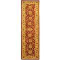 Antique Wool Mashad Rust/ Ivory Rug (2'3 x 0'8)