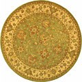 Antique Hand-spun Wool Mashad Rug (3'6 Round)