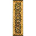 Antique Hand-spun Wool Mashad Rug (2'3 x 12')