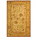 Hand-spun Ivory Gold Heritage Wool Rug (4' x 6')