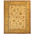 Hand-spun Ivory/ Gold Heritage Wool Rug (7'6 x 9'6)