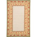 Hand-hooked Acorn Border Warm Wool Rug (2'3 x 7'10)