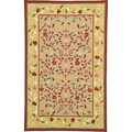 Hand-hooked Provencal Mosaic Wool Rug (3'6 x 5'6)