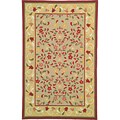 Hand-hooked Provencal Mosaic Wool Rug (5' x 8')