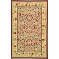 Hand-hooked Provencal Mosaic Wool Rug (7'6 x 9'6)