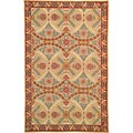 Hand-hooked Monaco Red Wool Rug (2'3 x 7'10)