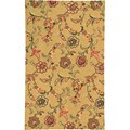 Hand-hooked Paisley Vine Wool Rug (7'6 x 9'6)