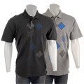 Andrew Fezza Men's Argyle Print Polo Shirt