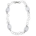Chateau D' Argent Sterling Silver White Agate Necklace