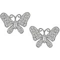 14k Gold 1/3ct TDW Diamond Butterfly Earrings (H-I-J, I1-I2)