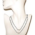 14k Gold 30 3/4ct TDW Diamond Bead and South Sea Pearl Necklace (10-11 mm)